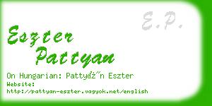 eszter pattyan business card